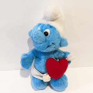 Vintage Cupid Smurf plush 10”